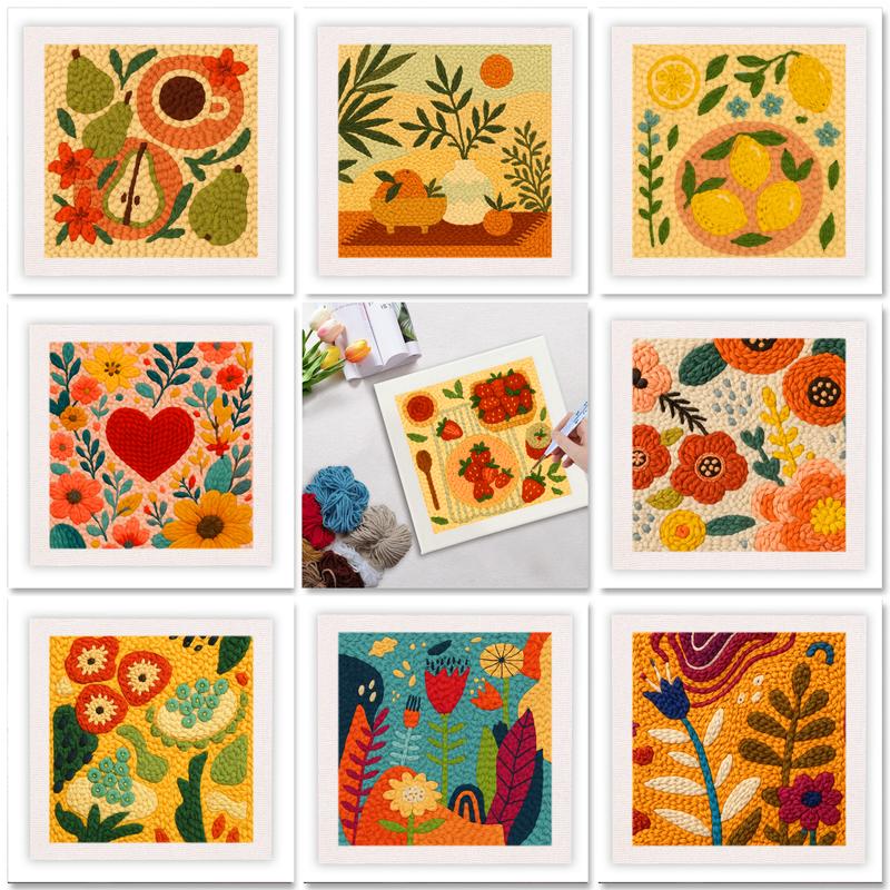 Embroidery Ideas For Bags - Kit Inicial de Punch Needle GATYZTORY