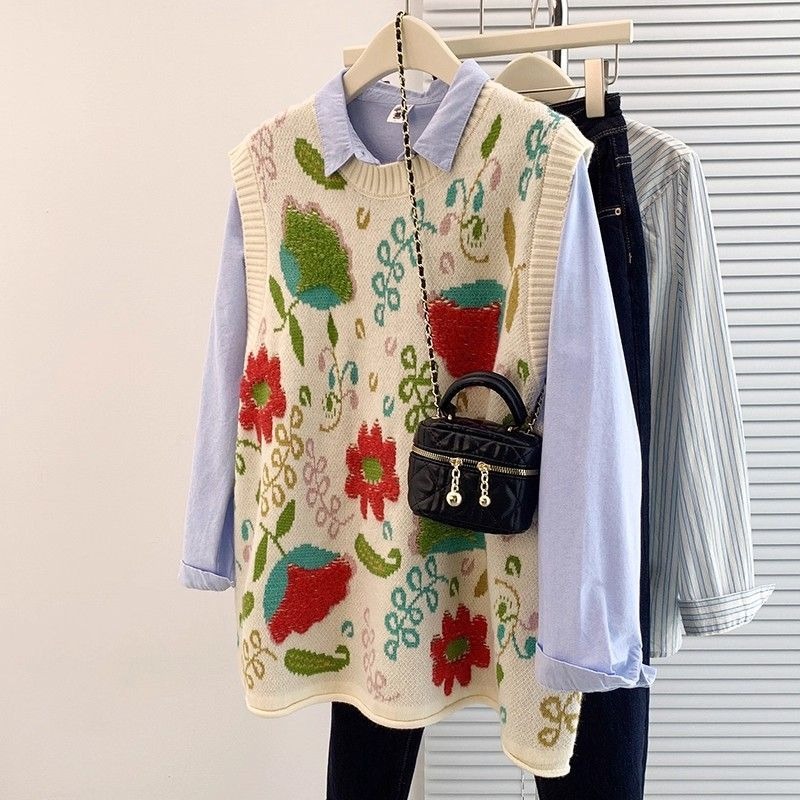 Embroidery Artist - Top Feminino de Outono Artístico e