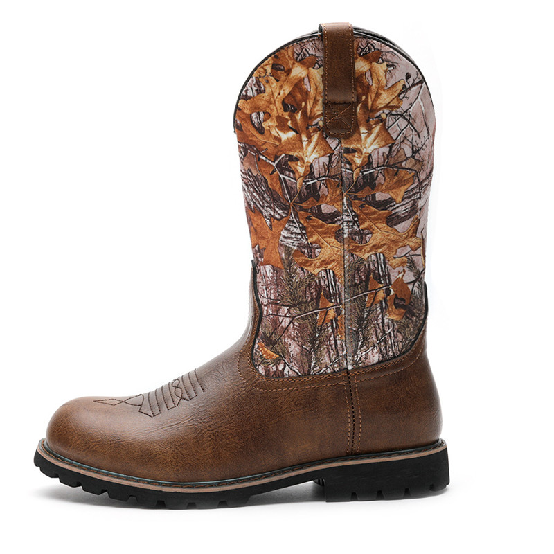 Embroidery On Leather - Botas Masculinas Tamanho Grande 48, Clássicas,
