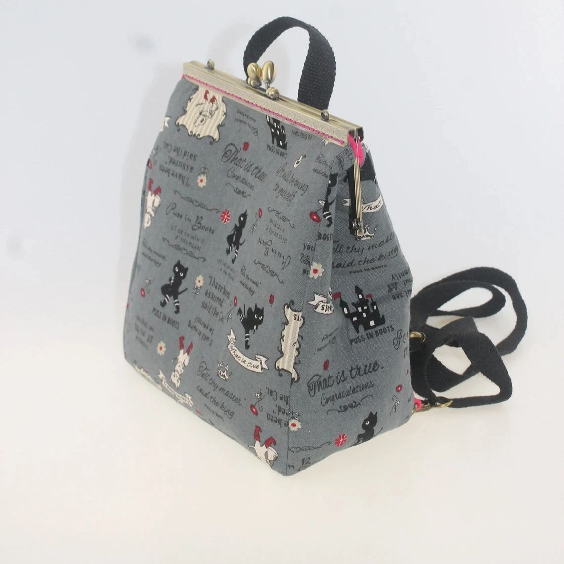 Embroidery Kiss - Perdido em vintage tamanho grande gato