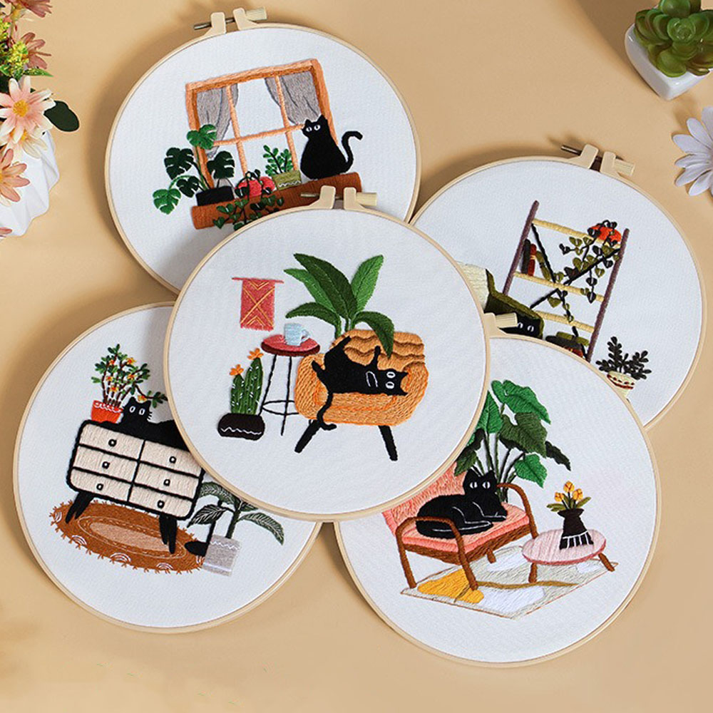 Embroidery Ideas For Bags - Kit de bordado com design de