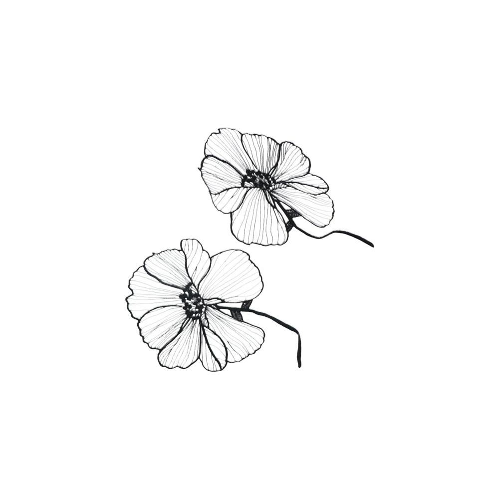 Embroidery On Black Shirt - Aplique de Bordado para Vestuário, Aplique