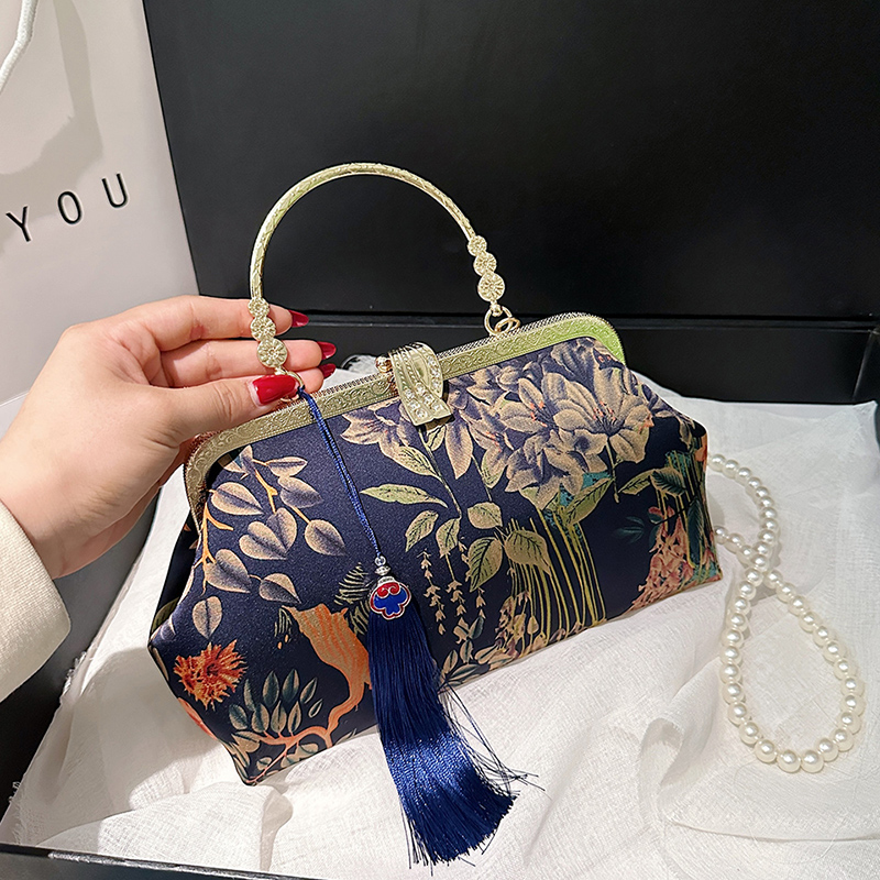 Elegante bordado sacos de ombr - Embroidery Ideas For Bags avaliação e preço