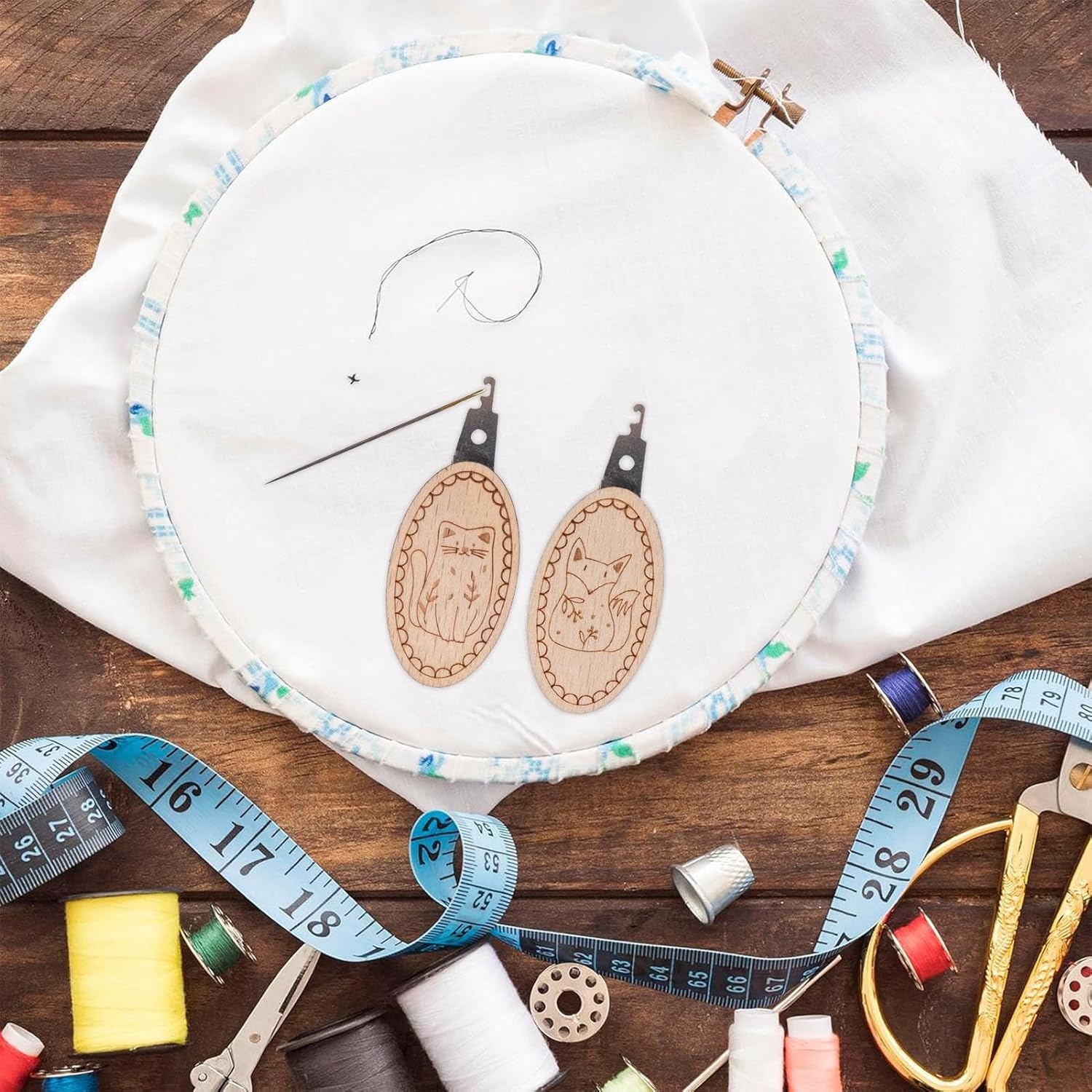 2 pçs/set agulha threader fáci - Embroidery Software avaliação e preço