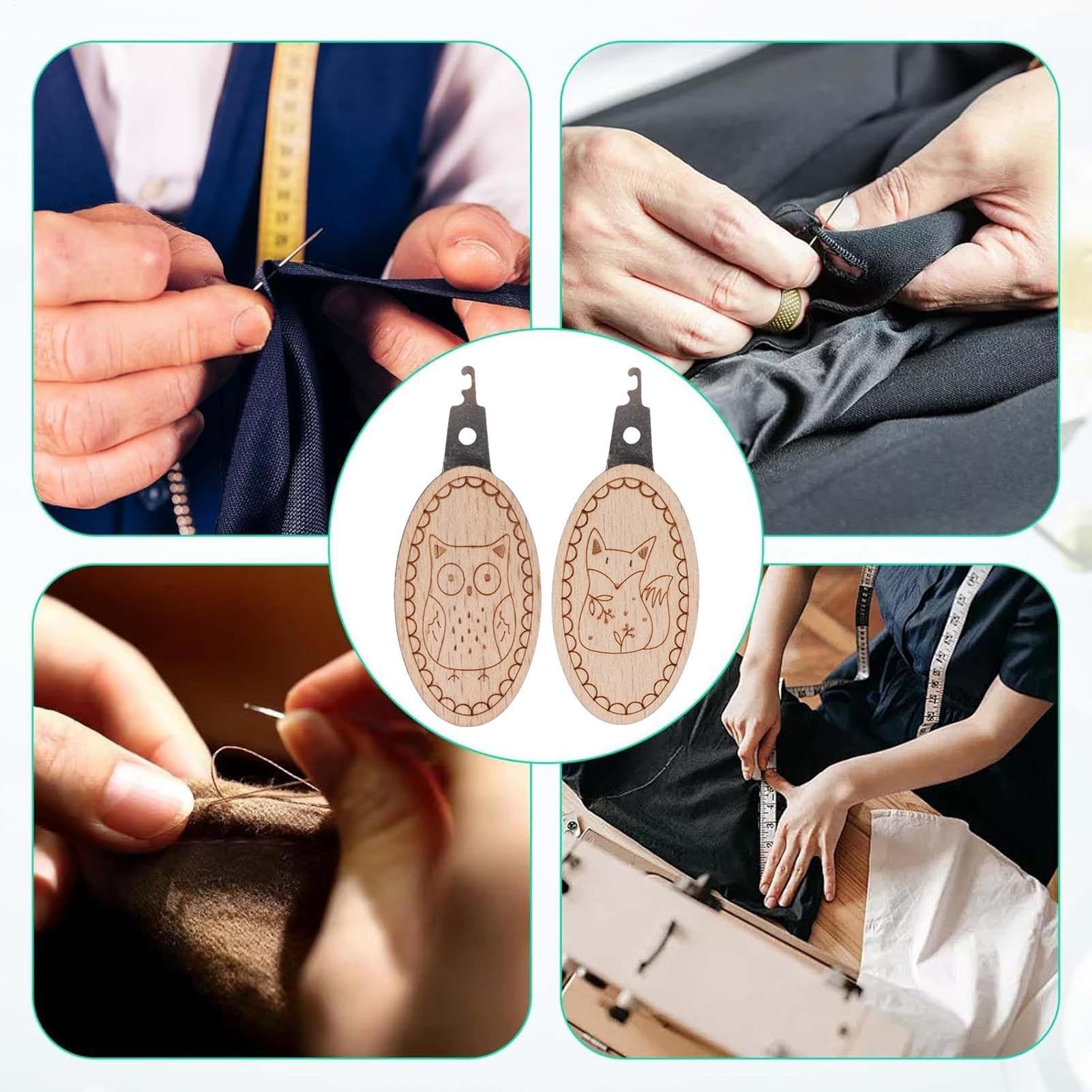 2 pçs/set agulha threader fáci - Embroidery Software avaliação e preço