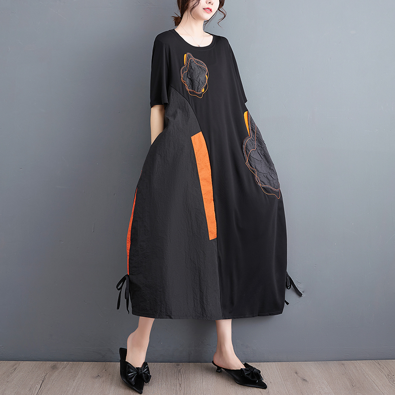 Vestido Longo Casual Solto com - Embroidery Artist avaliação e preço