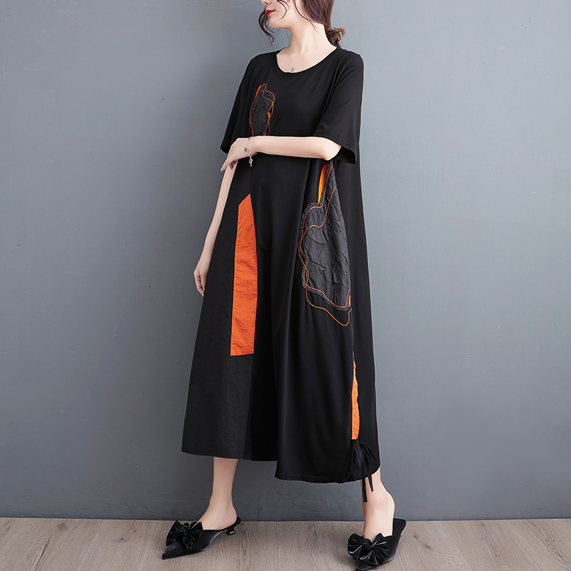 Vestido Longo Casual Solto com - Embroidery Artist avaliação e preço