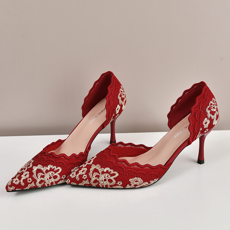 Luxo vermelho branco renda bor - Embroidery In The Piece avaliação e preço