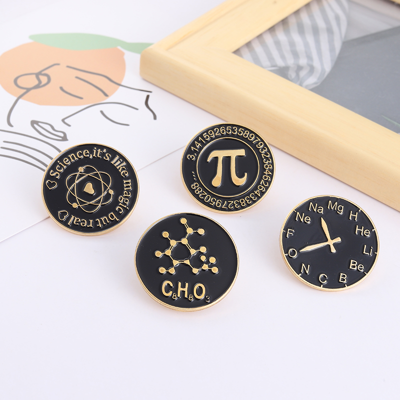 Broches de esmalte de matemáti - Embroidery Love avaliação e preço