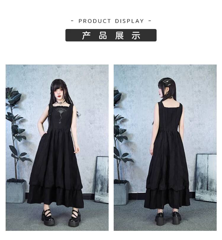 Novo Vestido Longo Preto de Du - Embroidery Cotton avaliação e preço