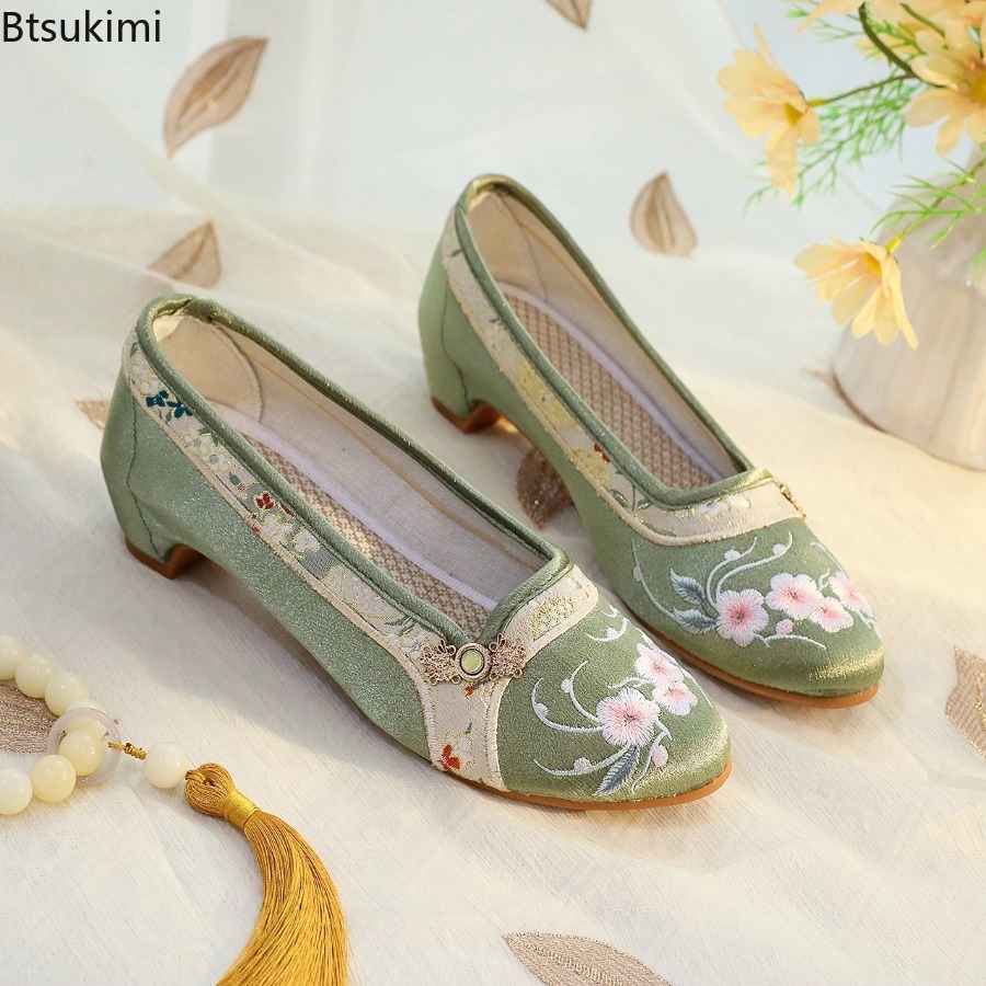Novos Sapatos Femininos 2026:  - Embroidery Cotton avaliação e preço