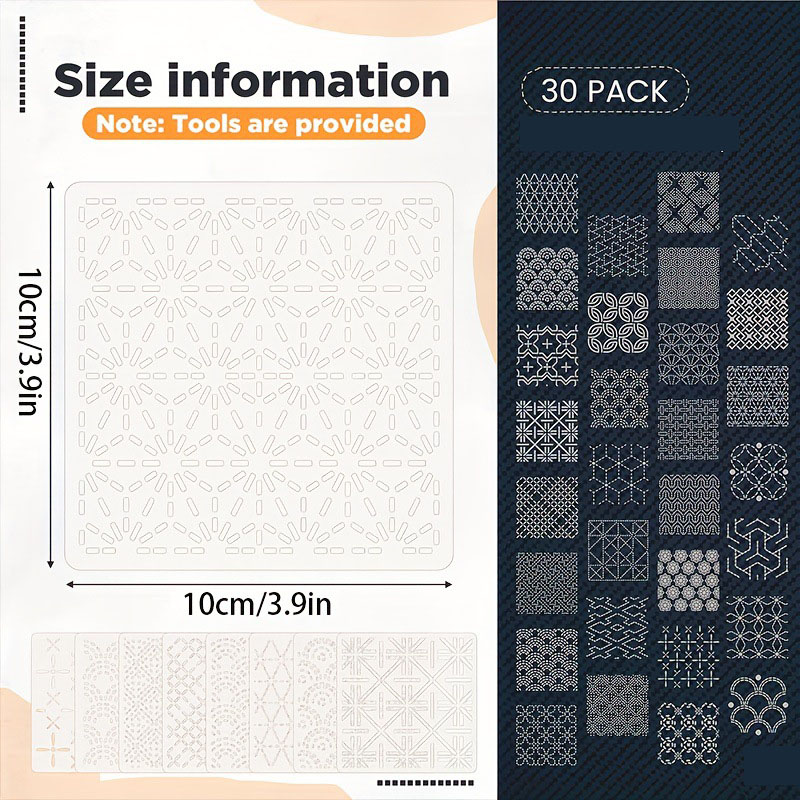30 peças modelos de bordado di - Embroidery Yarns avaliação e preço
