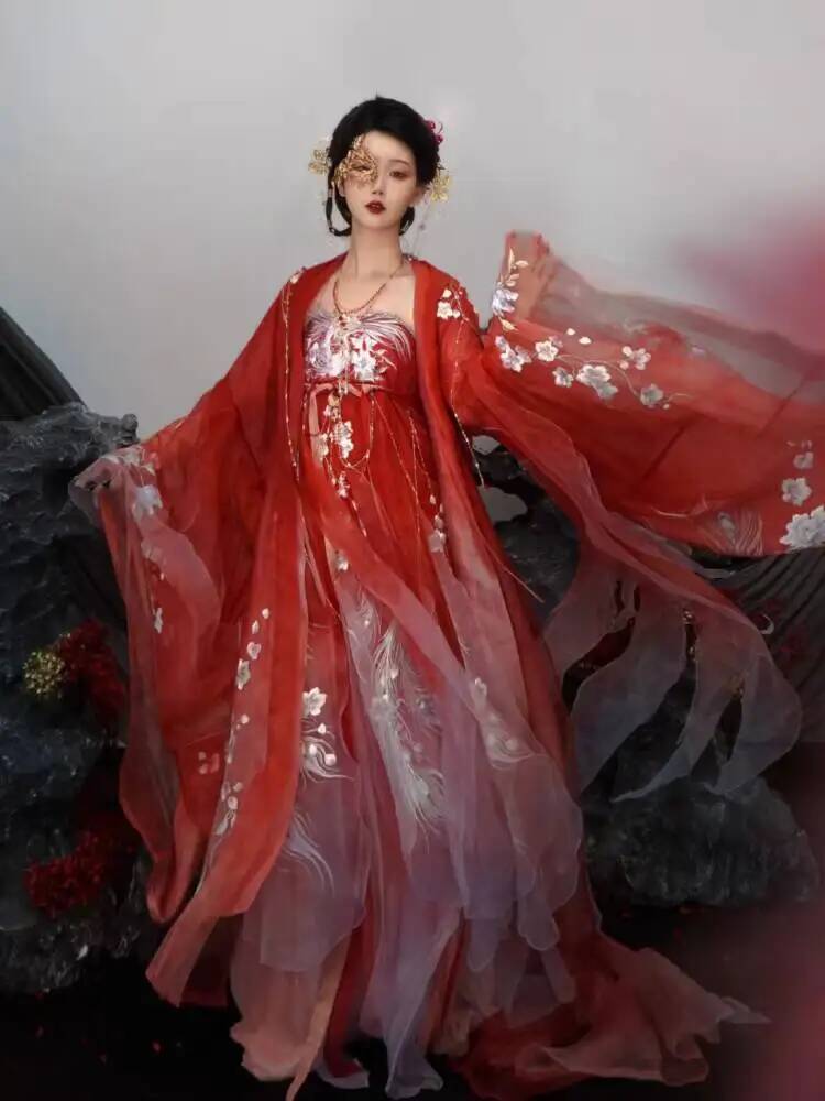 Feminino em hanfu pesado borda - Embroidery Cotton avaliação e preço