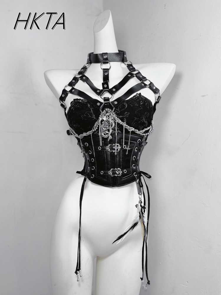 Estilo escuro goth metal corre - Embroidery Youtube avaliação e preço
