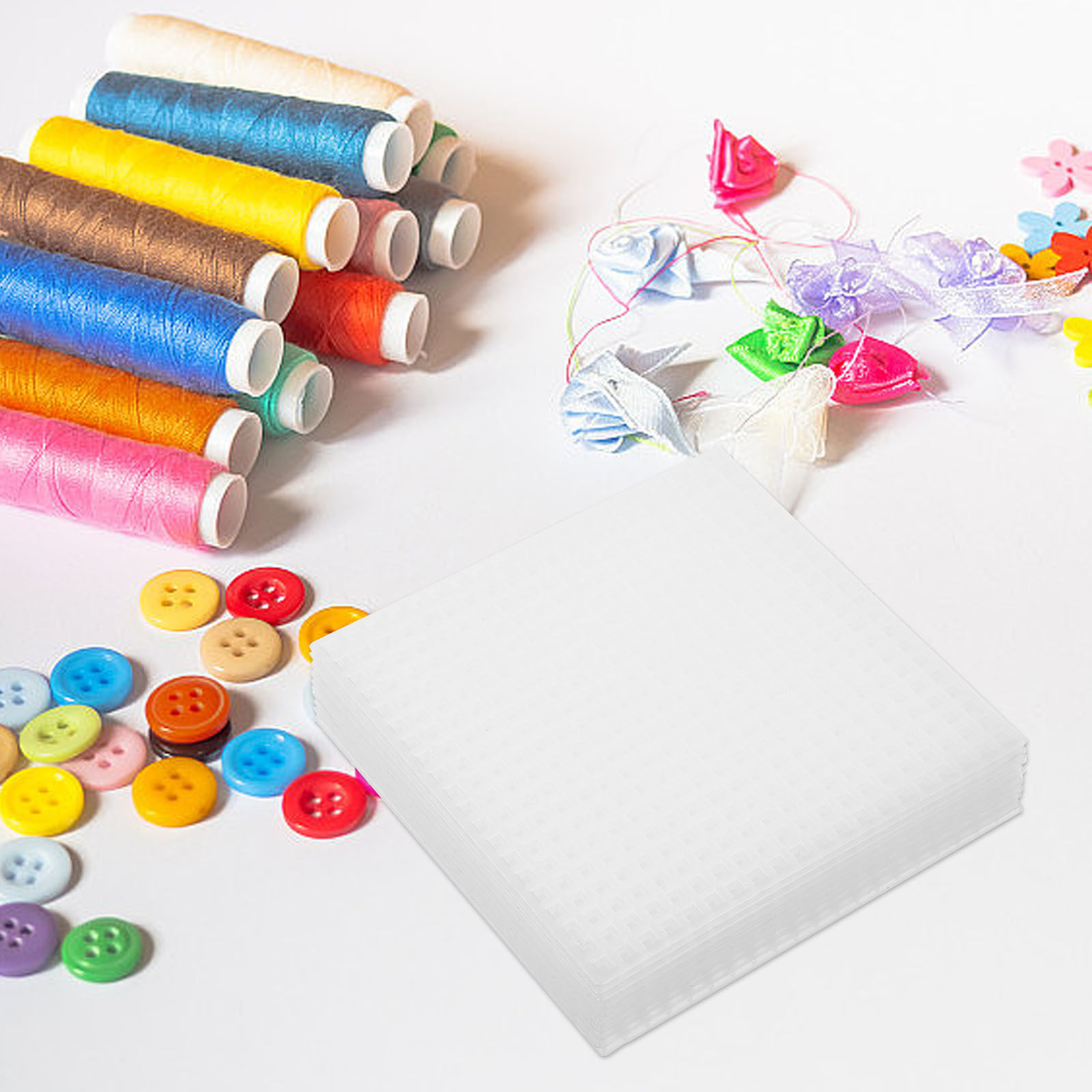 10 Peças de Telas Plásticas de - Embroidery Yarns avaliação e preço