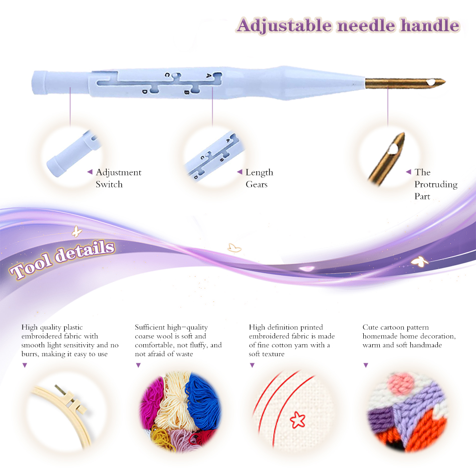 Kit de Bordado com Agulha Mági - Embroidery Ideas For Bags avaliação e preço