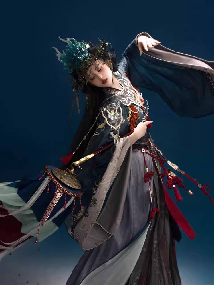 Traje de Fada da Ópera Nuo com - Embroidery Cotton avaliação e preço