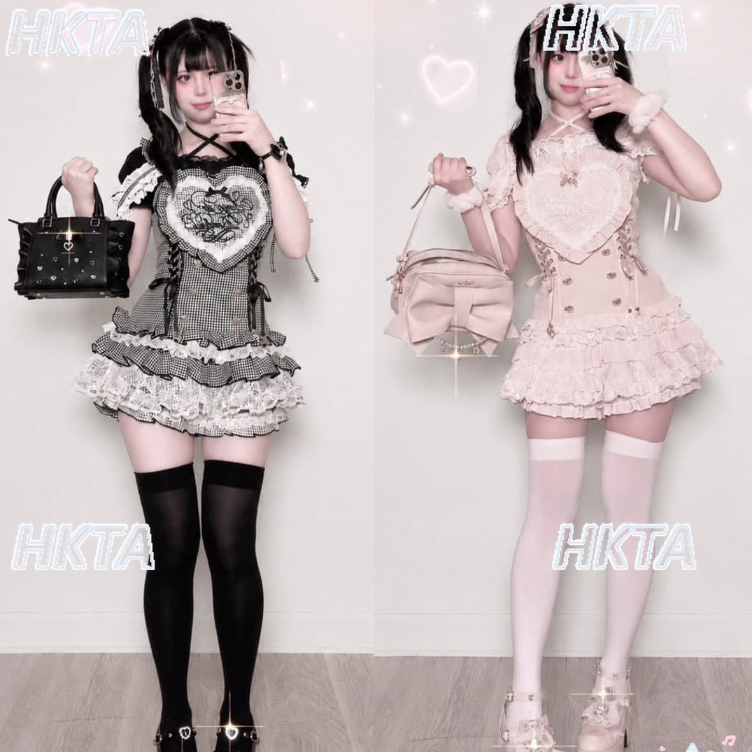 Vestido Lolita Feminino Japonê - Embroidery Love avaliação e preço