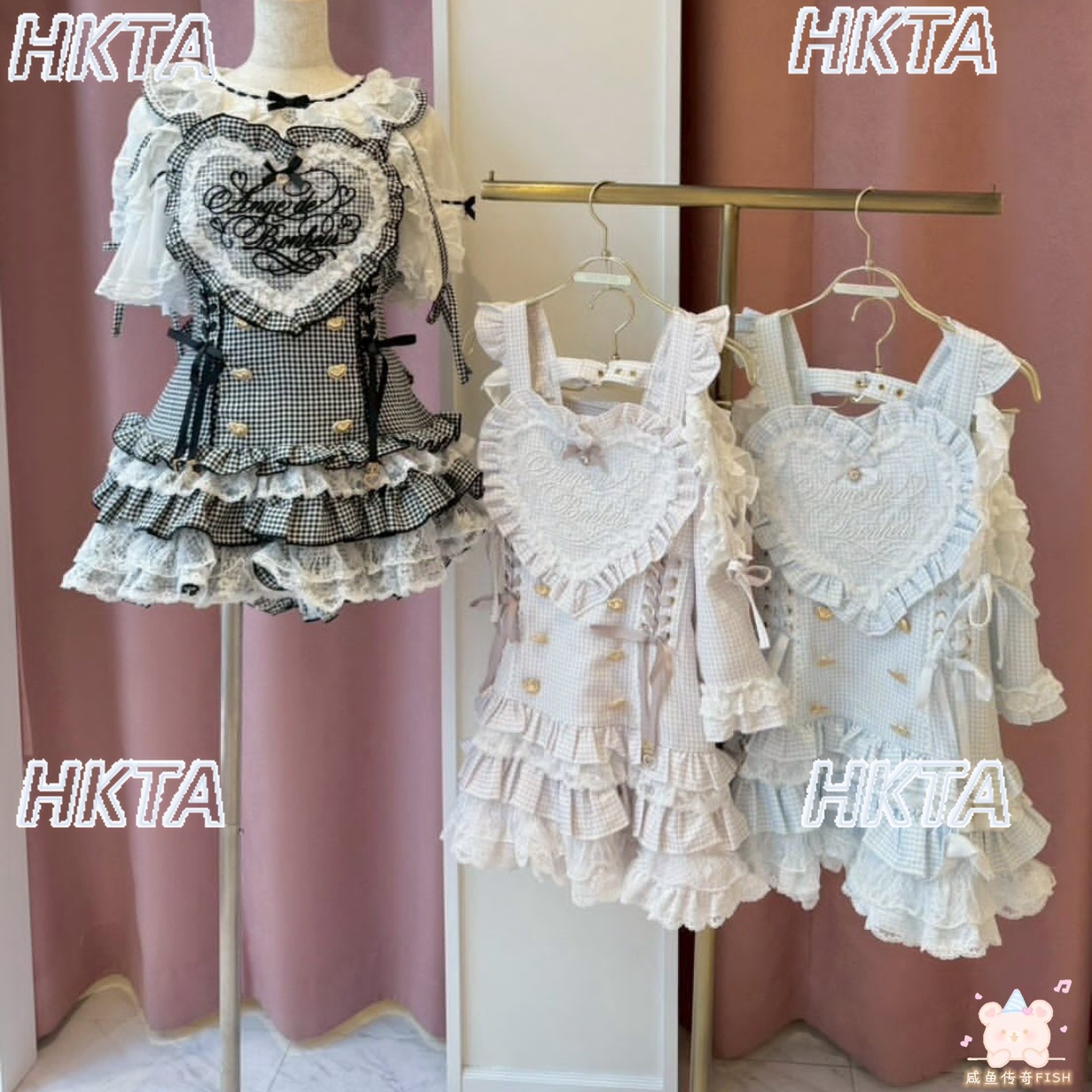 Vestido Lolita Feminino Japonê - Embroidery Love avaliação e preço